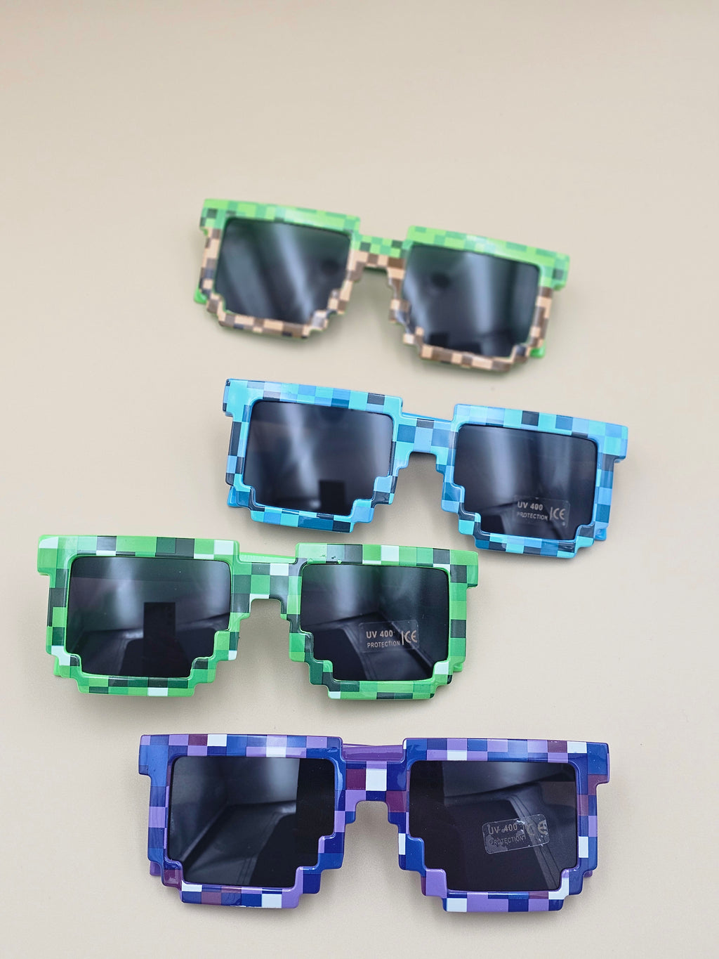 The "8-Bit" Gamer Sunglasses – Mosaic Pixel Shades