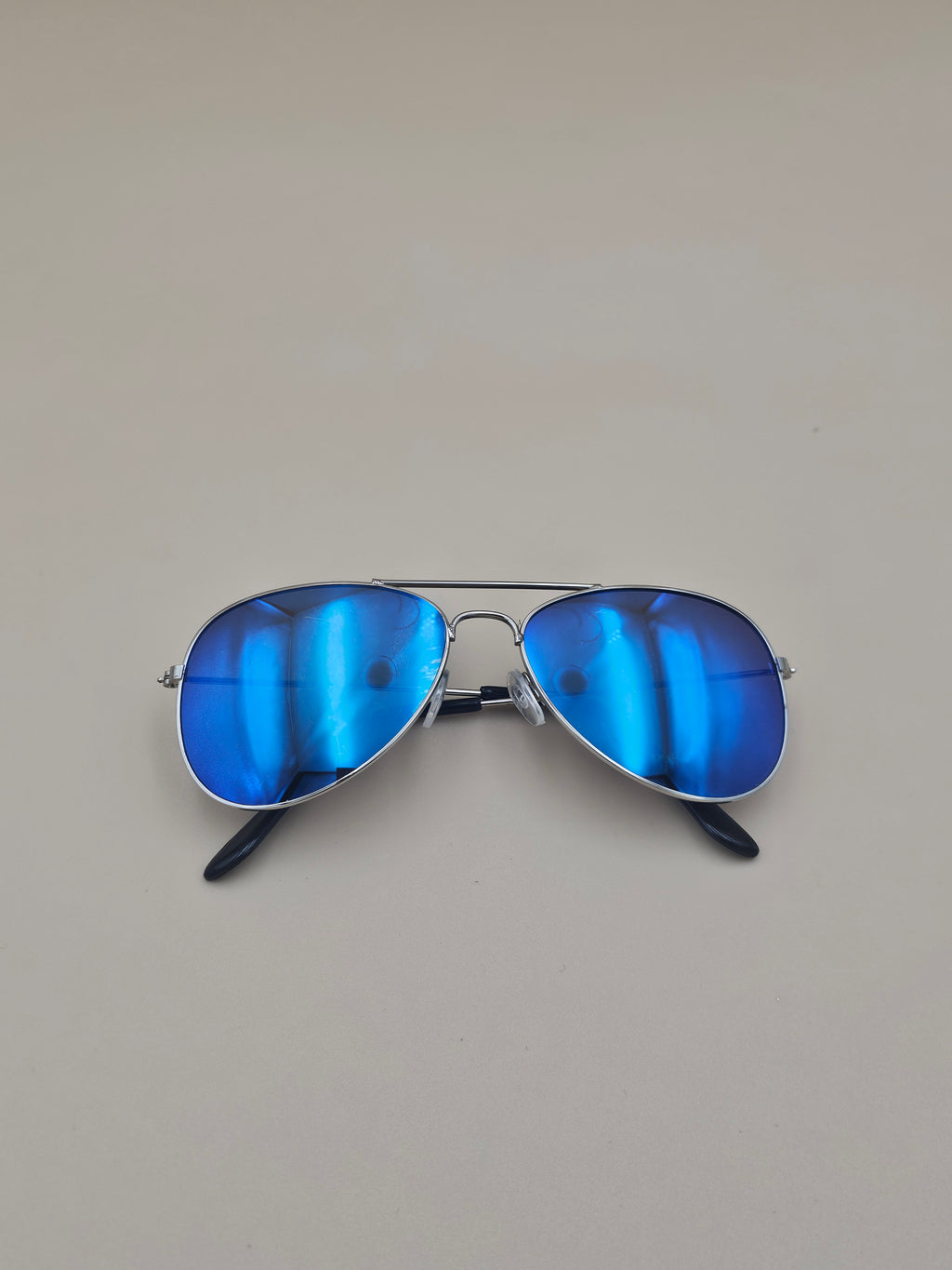 Classic Mini Aviator Sunglasses – Mirrored Metal Frame