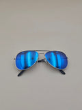 Classic Mini Aviator Sunglasses – Mirrored Metal Frame