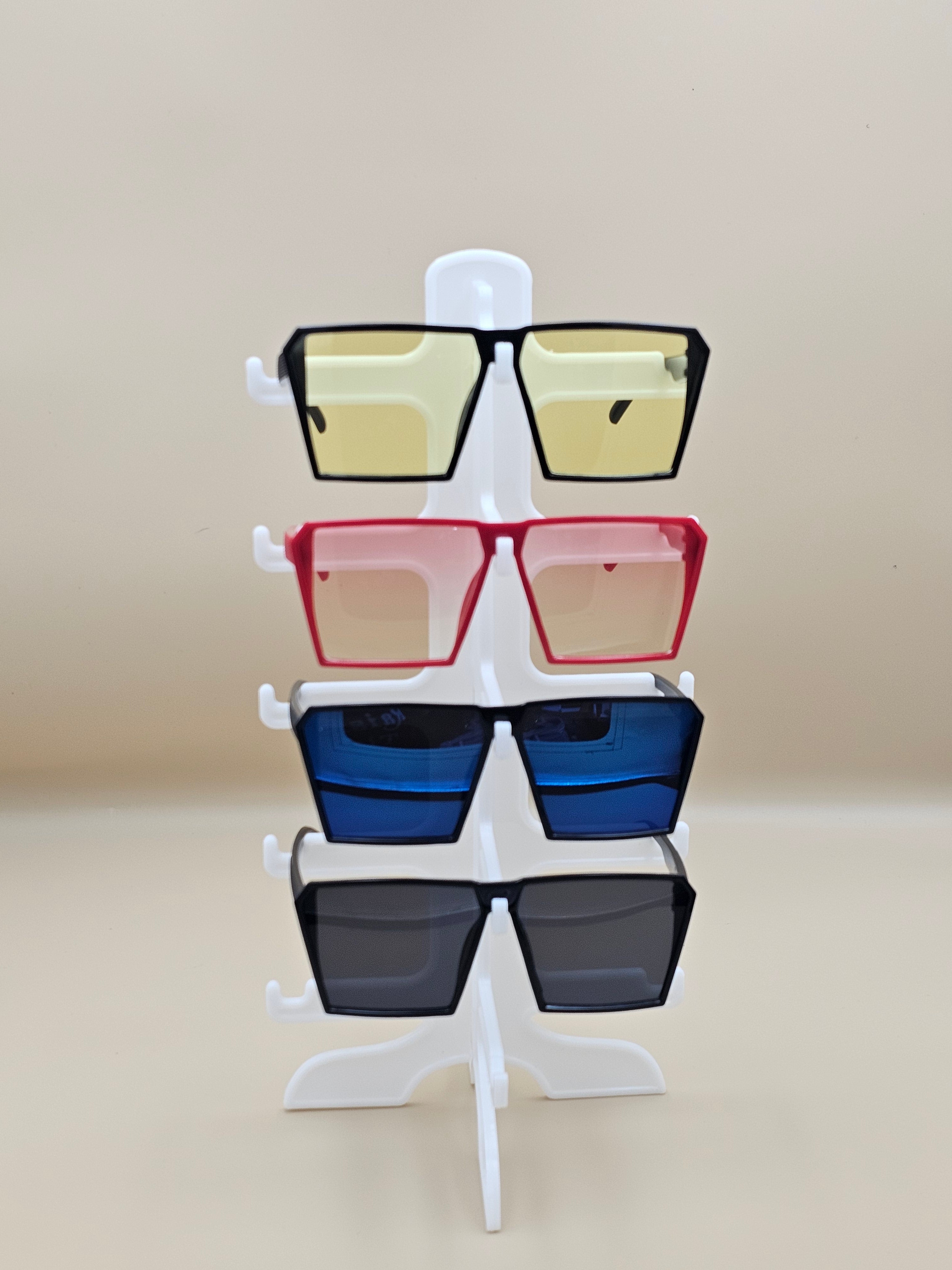 The "Big Boss" Flat Top Sunglasses – Chunky Rectangle Shades