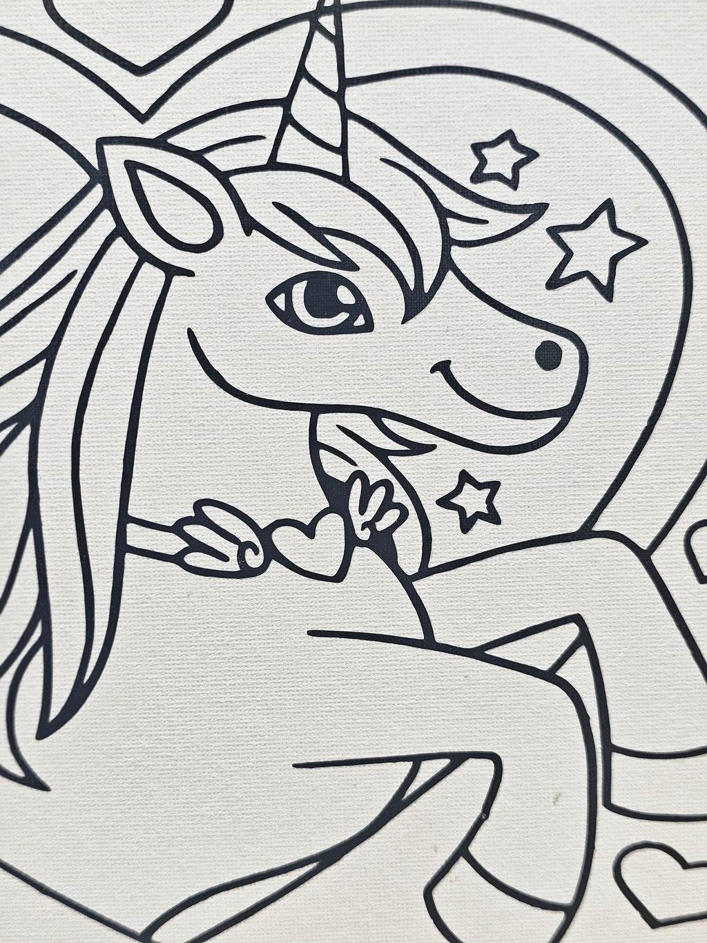 "I Am Loved" Unicorn DIY Paint Kit | Positive Affirmation Canvas Art for Kids