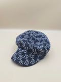 The "Mini Fashionista" Newsboy Cap – Monogram Print Hat